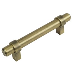 Cosmas Cabinet Hardware Brushed Antique Brass Euro Bar Pull 161-3.5BAB