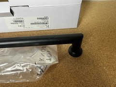 Top Knobs TK3097BLK Morris Appliance Pull 12 Inch (c-c) – Flat Black