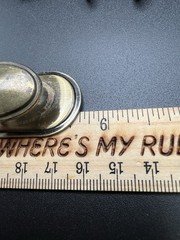 Wood/Metal Brass Color Cupboard/Drawer Cabinet Pull Handles Holes 3″ on Center