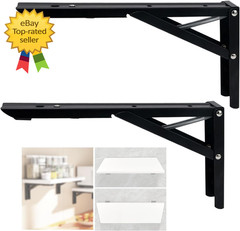 Wall Mounted Folding Table Hinge 90 Degree Self Locking Drop Leaf Shelf Bracket