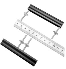 Peaha 10PK Adjustable Cabinet Drawer Pulls Overall Length 224mm/8in Black New