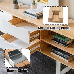 1 Pack Wooden Drawer Slides Bottom Mount – 16 Inch Classic Center Guide