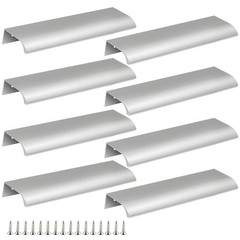 8Pcs 150mm/5.9″ Aluminum Kitchen Cabinets Drawers Finger Edge Pull Tab Handles