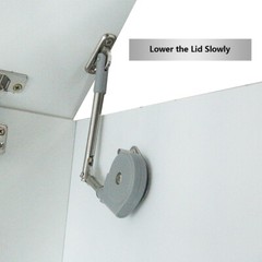 Lid Stay 135 Degree Open With Soft Close 2pcs Hydraulics Lid Support fr Toy Box