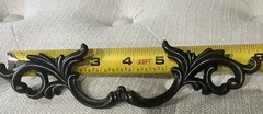Set of 11 Traditional Antique oiled bronze Ornate Drawer Pull 3.5 C-C w/ Screws