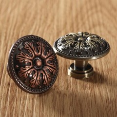 Kitchen Furniture Door Cabinet Knob Ceramic Alloy Drawer Pull Handle Household
