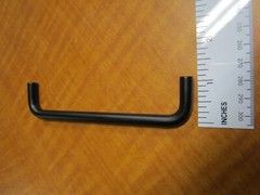 (LOT OF 5)Aluminum Powder Coated Black Pull Handles Grip Dia 5/16″ Threaded Hole