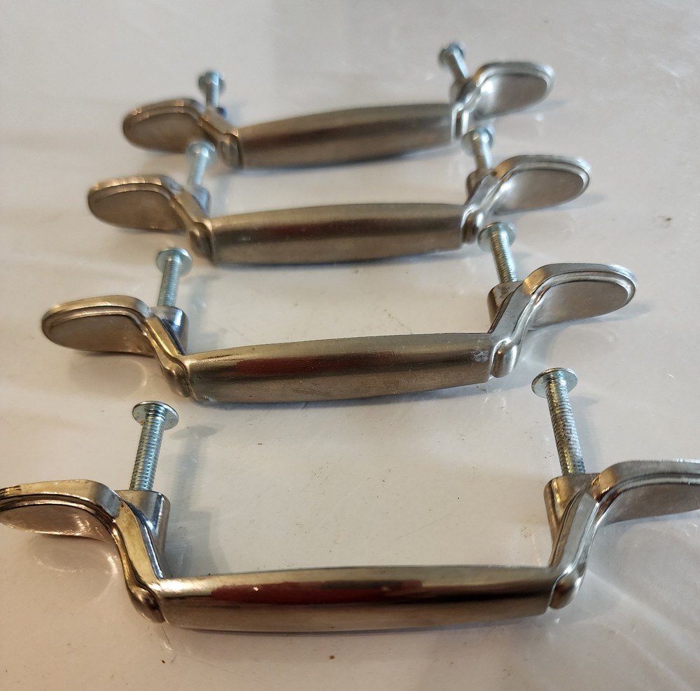 Drawer Pulls Satin Nickel 6 SETS OF FOUR EACH – 3 Inch Screw Space ( 24 Total )
