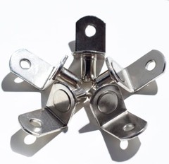 NEW BOX OF 20 – 1/4 Inch L-Shaped Metal Shelf Pegs Brackets Pins for Shelves