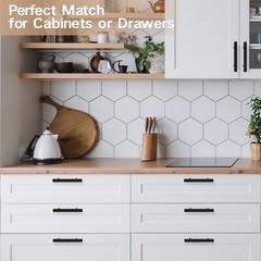30 Pack 6 Inch Square Kitchen Cabinet Handles Black Cabinet Pulls Black Drawer..