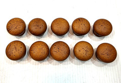 Lot of 10 Maple Wood 1 3/4″ Round Knobs Drawer Cabinet Pulls Handles