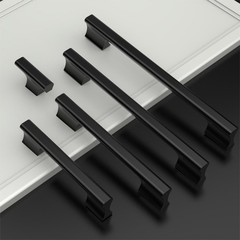 10 PCS Matte Black Cabinet Pulls 3.75 Inch Kitchen Drawer Hardware Handles