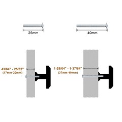 10 Pack Cabinet Knobs 1.37 Inch(35mm) Kitchen Dresser Knobs Grey