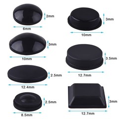 AUSTOR 318 Pieces Black Rubber Feet Bumper Pads Self Stick Noise