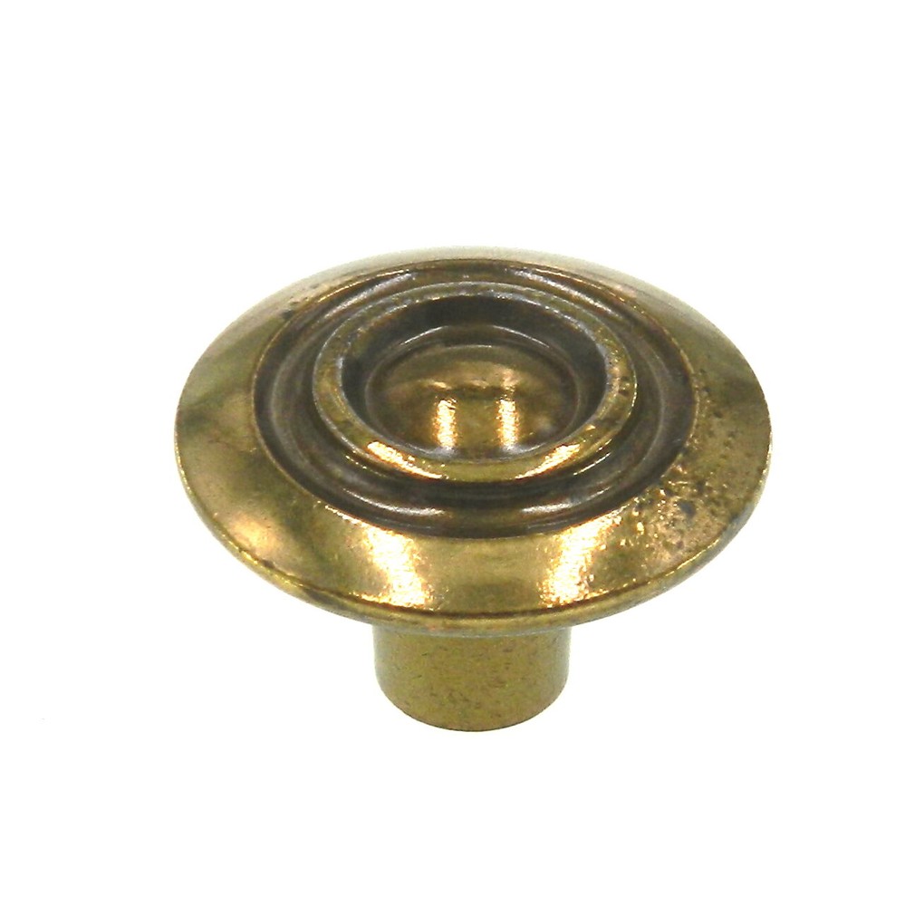 Vintage Amerock French Colony Regency Brass 1 1/8″ Round Cabinet Knob BP591-R1