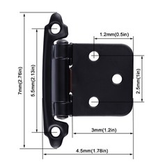 Kitchen Cabinet Overlay Hinges Self Closing Face Mount Cupboard Door Hinge Lot
