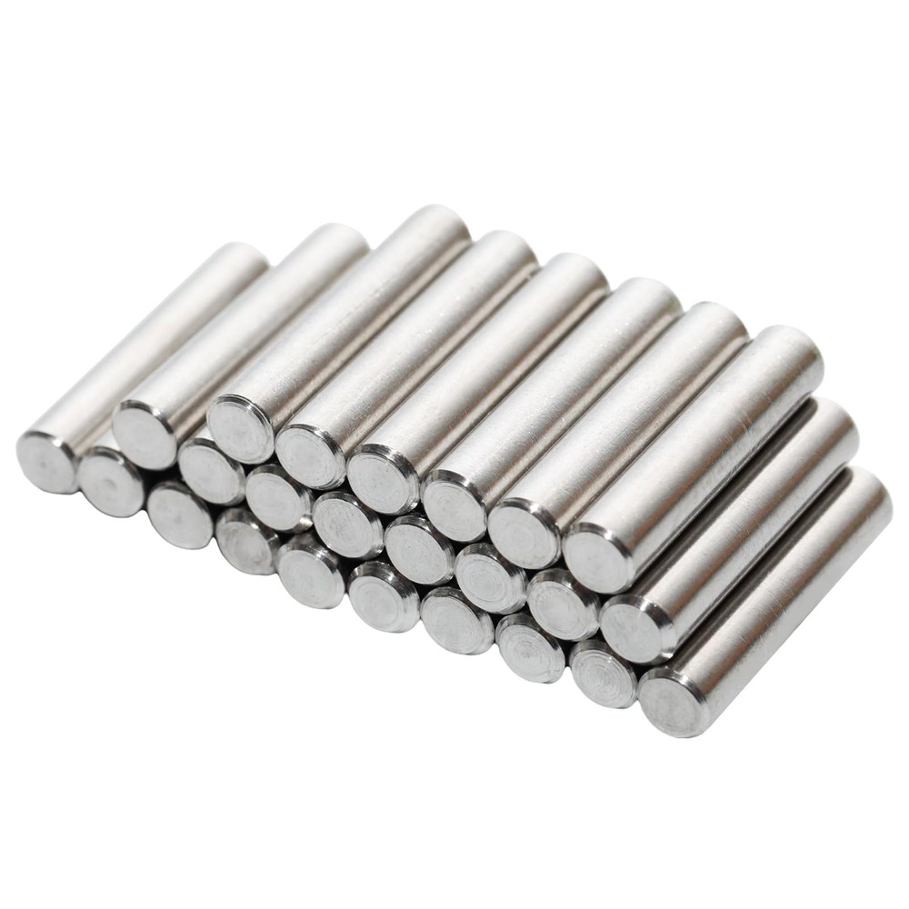24 PCS 1/4×1 Inch 304 Stainless Steel Shelf Support Pegs Dowel Pin 6x25mm