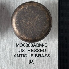 Jeffrey Alexander Belcastel 1 drawer pull MO6303ABM-D Distressed Antique Brass