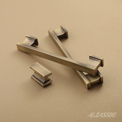 Amerdeco 8 Pack Brushed Brass Cabinet Pulls 5 Inch(128MM) Hole Centers Kitchen