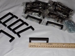 Lot of 30 New 3-1/4 ” Ravinte Matte Black Metal Drawer Cabinet Pulls Handles