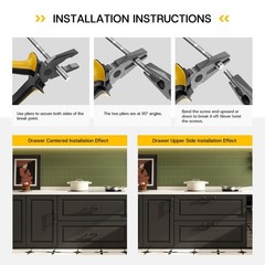 Rergy 10 Pack 5 Inch Black and Brushed Nickel Cabinet Pulls Heavy-Duty Kitche…