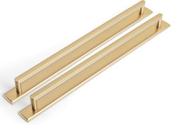 2 Pack 12 5/8 Inch Champagne Bronze Cabinet Pull Handle with Backplate – Decorat