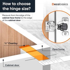 Quiet Close Damper Hinges – 50 Pack of 3-Way Adjustable Stainless Steel Designs