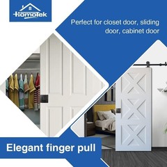 2-3/4 Inch Square Recessed Sliding Closet Door Finger Pulls Inner Dia 2-1/8 Inch