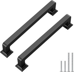 20 Pack 5-1/16 Inch Black Cabinet Handles, Solid Heavy-Duty Zinc Alloy Cabinet P