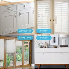10 Set Ultra-thin Invisible Punch-Free Magnetic Sliding Door Cabinet Closer Part