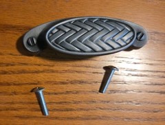 Lot of 3 Belwith Drawer Pulls Satin Nickel Finish 3″ Mount NOS