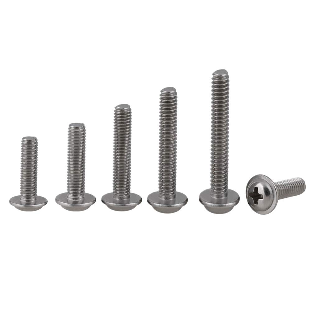 100pcs 304 Stainless Steel Machine Screws for Cabinet Drawer Knob Pull Handle…