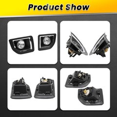 2500HD 3500HD Front Fog Light Assembly Compatible 2015-2019 Sierra 2500HD