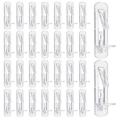 30 Pcs Plastic Locking Shelf Pins Shelf Pegs Fit 6mm Hole 5/8″ Thick Shelf