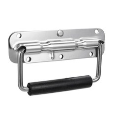 140mmx40mm Stainless Steel Toolbox Case Chest Ring Pull Handle Silver