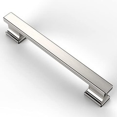 5 Inch(128mm) Kitchen Cabinet 5″ Hole Center Brushed Satin Nickel 10 Pack