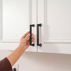 20 Pack 5-1/16 Inch Black Cabinet Handles, Solid Heavy-Duty Zinc Alloy Cabinet P