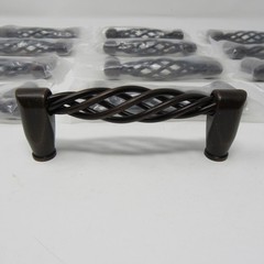 GlideRite 3-3/4 inch Rustic Bronze HD Birdcage Cabinet Pulls lot of 13 NEW