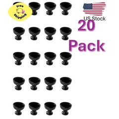 1-1/4″ (32 mm) Modern Knob, Matte Black, Durable Construction, 20 Pack