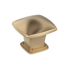 Amerock Garfield 1-3/16 Inch Square Cabinet Knob – Champagne Bronze
