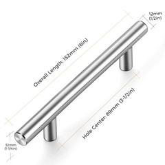 Cabinet Handles 20 Pack 3-1/2 Inch Cabinet Pulls Brushed Nickel Kitchen Cabin