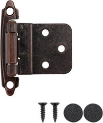 3/8 Inch Inset Cabinet Door Hinges Oil Rubbed Bronze, 50 Pack 25 Pairs Flush …