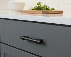 *10 Pack* Cosmas Cabinet Hardware Flat Black Euro Bar Handle Pull #161-3FB