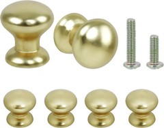 6pcs Small Drawer Knobs Gold Vanity Knob Round Mini Door Knobs for Jewelry Box