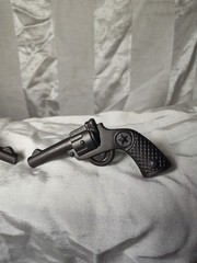 SET of 2 Western COWBOY GUN Southwest Mancave Pistol Handle Drawer Pull KNOBS