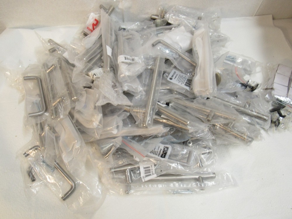 Lot of 96 Cabinet Pulls Mixed Brands 27.5 Pounds Round and Bar