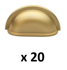 *2 10-PACKS* GlideRite 3 in. Satin Gold Classic Bin Cabinet Drawer Pulls = 20