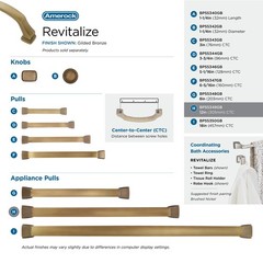 | Appliance Pull | Gilded Bronze | 12 inch 305 mm Center to Center | Revitali…