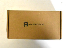 Amerdeco Matte Black Cabinet Knob 1.46″ Single Hole Rectangle Dresser Pack Of 20