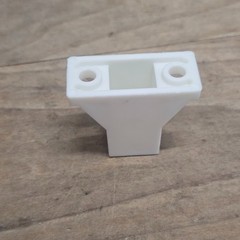 20 Pack Bainbridge 3675WH-52 White 2-Hole Nylon Drawer Slide Spacer